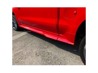 Air Design Street Series Side Skirt; Passenger Side; Satin Black (19-24 Silverado 1500 Crew Cab w/ 5.80-Foot Short Box)