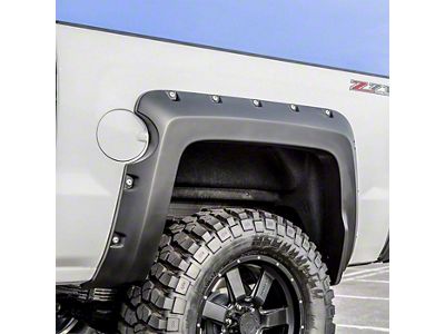 Air Design Super Bolt Fender Flares; Satin Black (14-18 Silverado 1500 w/ 5.80-Foot Short Box)