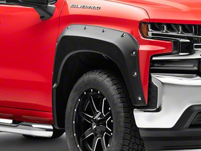 Air Design Super Bolt Fender Flares; Satin Black (19-21 Silverado 1500 w/ 5.80-Foot Short Box; 2022 Silverado 1500 LTD w/ 5.80-Foot Short Box)