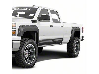 Air Design Super Bolt Fender Flares; Unpainted (14-18 Silverado 1500 w/ 6.50-Foot Standard & 8-Foot Long Box)