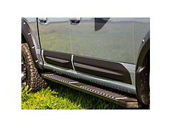 Air Design Door Rocker Panels; Satin Black (17-22 F-250 Super Duty SuperCrew)