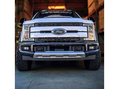 Air Design Front Bumper Guard with DRL; Unpainted (17-19 F-250 Super Duty)