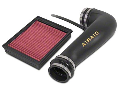Airaid Junior Intake Tube Kit with Red SynthaMax Dry Filter (2009 6.0L Hybrid Silverado 1500 w/ Electric Cooling Fan)