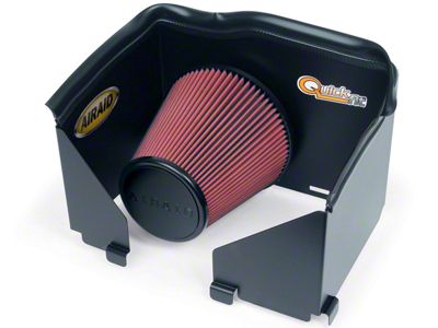 Airaid QuickFit Air Dam with Red SynthaMax Dry Filter (02-05 4.7L RAM 1500)