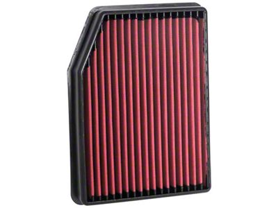 Airaid Direct Fit Replacement Air Filter; Red SynthaMax Dry Filter (20-25 6.6L Gas Silverado 2500 HD)