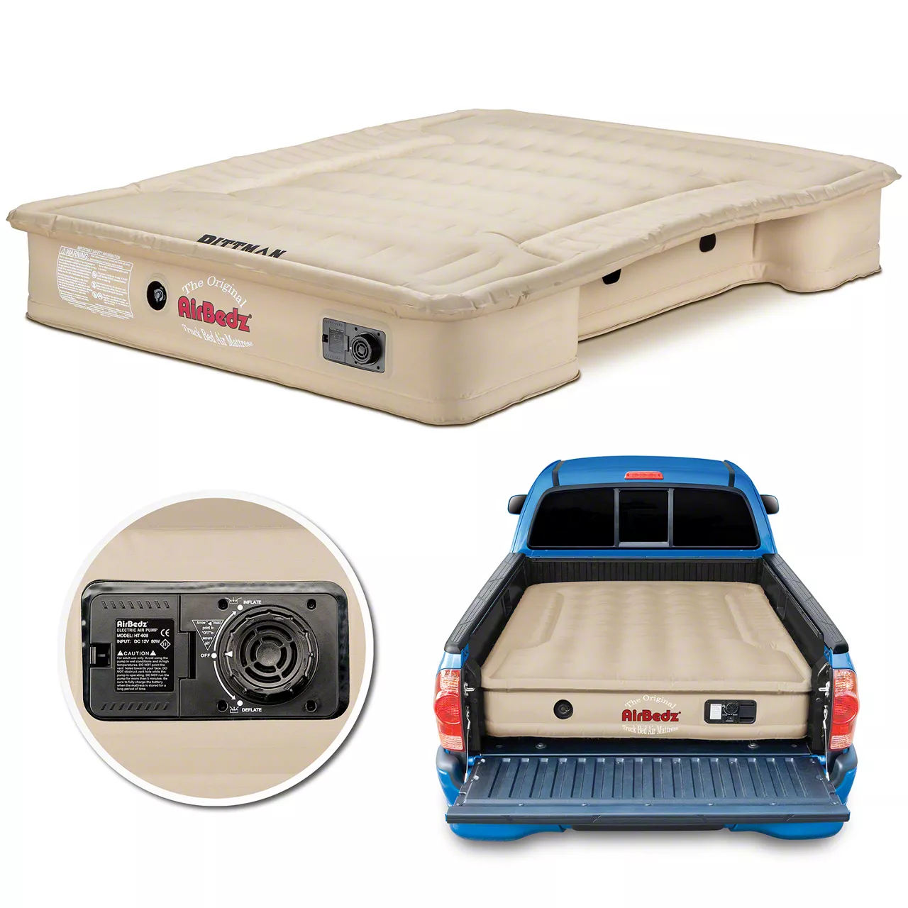 AirBedz F-150 Original Series Truck Bed Air Mattress with Pump