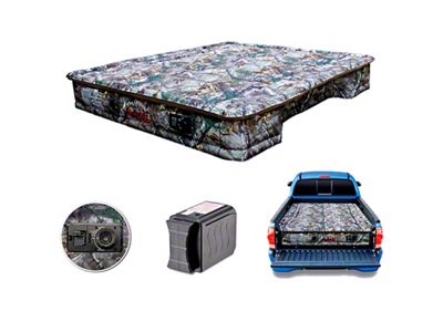 AirBedz Original Truck Bed Air Mattress with Built-in Rechargeable Battery Air Pump; Realtree Camouflage (94-24 RAM 2500 w/ 6.4-Foot Box)