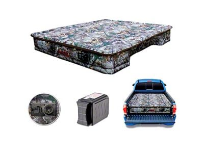 AirBedz Original Truck Bed Air Mattress with Built-in Rechargeable Battery Air Pump; Realtree Camouflage (07-24 Silverado 2500 HD w/ 6.50-Foot & 6.90-Foot Standard Box)