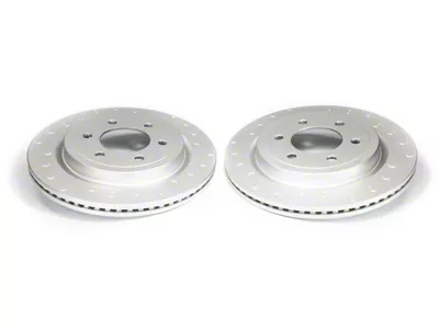 Alcon 336x24mm Slotted Rotors; Rear Pair (18-20 F-150 w/ Electric Parking Brake; 19-20 F-150 Raptor)