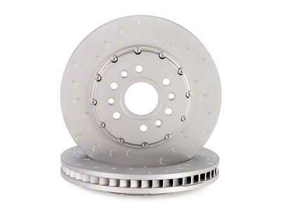 Alcon 376x42mm Slotted Rotors; Front Pair (21-24 RAM 1500 TRX)