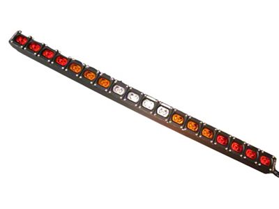 All Terrain Concepts 36-Inch Chase Series LED Light Bar; White Blue Center Light (Universal; Some Adaptation May Be Required)