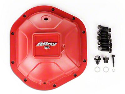 Alloy USA Dana 44 Aluminum Differential Cover; Red (97-00 Dakota)