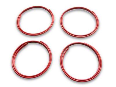 AlloyGator Wheel Protectors; Red (Universal; Some Adaptation May Be Required)