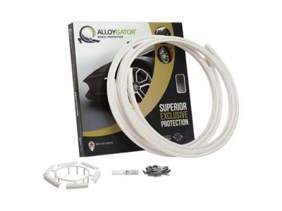 AlloyGator Wheel Protectors; White (Universal; Some Adaptation May Be Required)