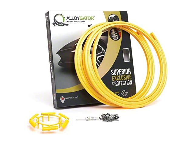 AlloyGator Wheel Protectors; Yellow (Universal; Some Adaptation May Be Required)