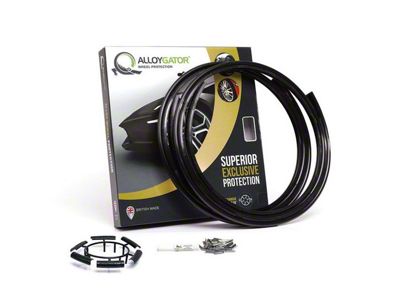 AlloyGator Wheel Protectors; Black (Universal; Some Adaptation May Be Required)