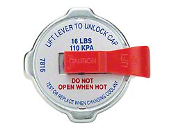 Allstar Performance Radiator Cap with Lever; 14-18 PSI (Universal; Some Adaptation May Be Required)