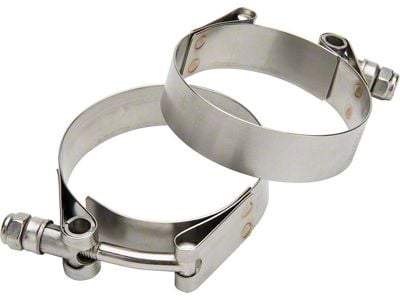 Allstar Performance T-Bolt Exhaust Band Clamps; 1-3/4 to 2-Inch