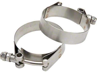 Allstar Performance T-Bolt Exhaust Band Clamps; 1-3/4 to 2-Inch