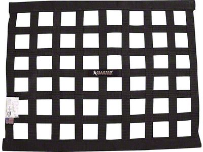 Allstar Performance Border Style SFI Window Net; 18x24-Inch; Black (Universal; Some Adaptation May Be Required)