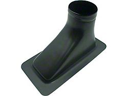 Allstar Performance Brake Duct with Offset 3-Inch Outlet; Black 