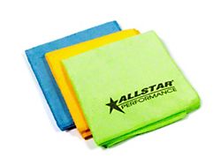 Allstar Performance Microfiber Towels; 12x12-Inch; 3-Pack 