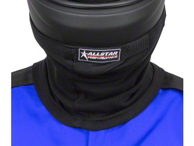 Allstar Performance Multi Layer Helmet Skirt; SFI 3.3/5; Black