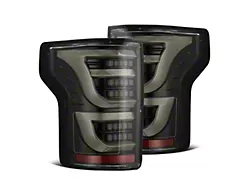 AlphaRex LUXX-Series LED Tail Lights; Alpha Black Housings; Clear Lens (18-20 F-150 w/ Factory Halogen Non-BLIS Tail Lights)