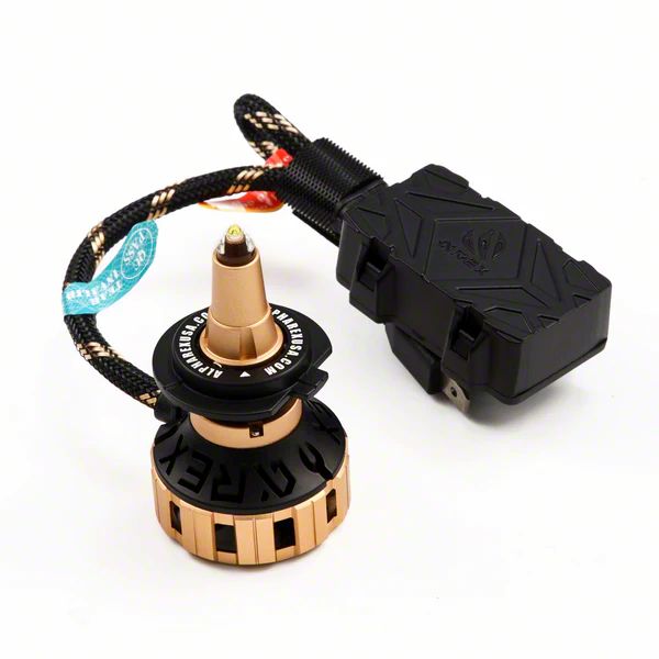 AlphaRex Gold Ammo Panoramic LED Bulbs; H7