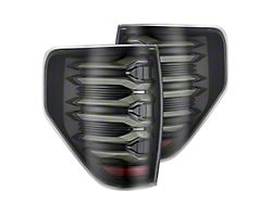 AlphaRex LUXX-Series LED Tail Lights; Alpha Black Housing; Clear Lens (09-14 F-150 Styleside)