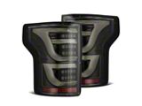 AlphaRex LUXX-Series LED Tail Lights; Alpha Black Housings; Clear Lens (15-17 F-150 w/ Factory Halogen Non-BLIS Tail Lights)