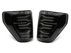 AlphaRex LUXX-Series LED Tail Lights; Black Housing; Clear Lens (21-23 F-150 w/o Blind Spot Sensor)