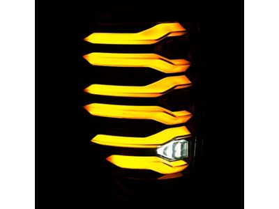 AlphaRex LUXX-Series LED Tail Lights; Black/Red Housing; Clear Lens (09-14 F-150 Styleside)
