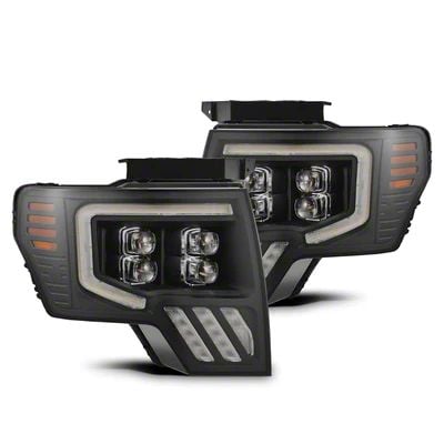 AlphaRex MK II NOVA-Series LED Projector Headlights; Black Housing; Clear Lens (09-14 F-150)