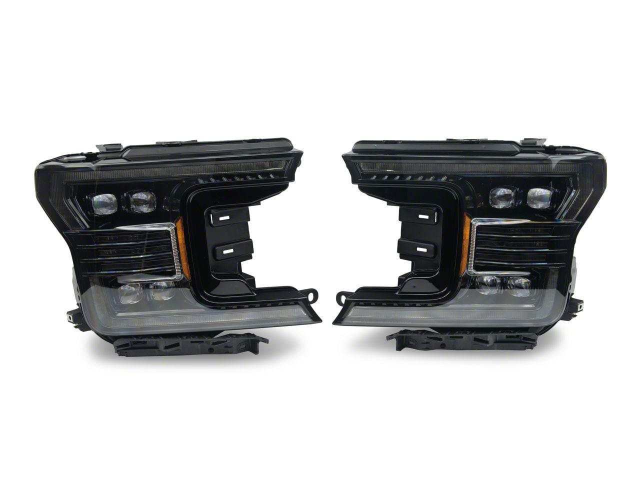AlphaRex F-150 NOVA-Series LED Projector Headlights; Alpha Black