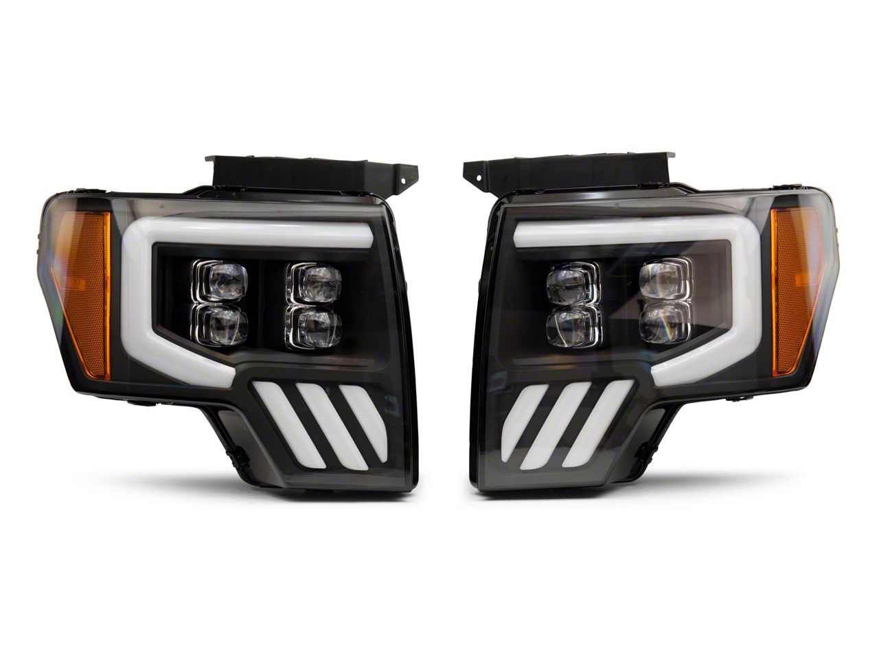 thumbnail image 2 of Pair Black Housing Headlights For 2009-2014 Ford F-150 – Superbautoparts, Clear Lens 2 of 6