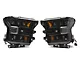 AlphaRex NOVA-Series LED Projector Headlights; Alpha Black Housing; Clear Lens (15-17 F-150 w/ Factory Halogen Headlights)