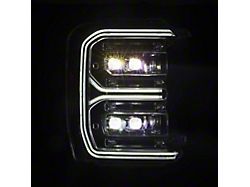 AlphaRex NOVA-Series LED Projector Headlights; Black Housing; Clear Lens (23-26 F-350 Super Duty w/ Factory Halogen Headlights)