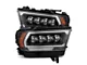 AlphaRex MK II NOVA-Series 2500 Style LED Projector Headlights; Black Housing; Clear Lens (19-24 RAM 1500 w/ Factory Halogen Headlights)