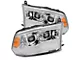 PRO-Series Projector Headlights; Chrome Housing; Clear Lens (13-18 RAM 1500 w/ Factory Halogen Projector Headlights)