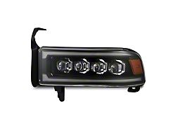 AlphaRex NOVA-Series LED Projector Headlights; Chrome Housing; Clear Lens (94-02 RAM 2500)
