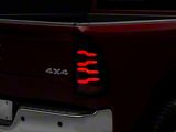 AlphaRex LUXX-Series LED Tail Lights; Alpha Black Housing; Clear Lens (10-18 RAM 3500 w/ Factory Halogen Tail Lights)