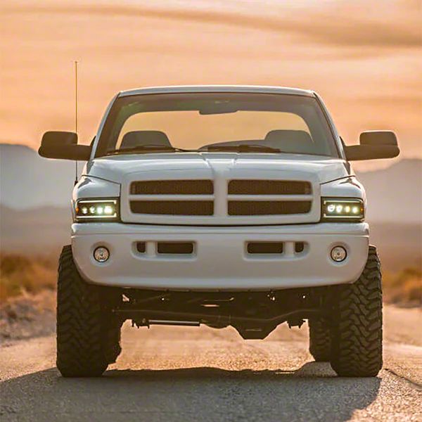 thumbnail image 2 of DNA MOTORING Black/Clear Headlights For 94-02 Ram Pickup – Direct Replacement – Halogen Reflector 2 of 2