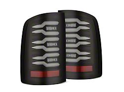 AlphaRex LUXX-Series LED Tail Lights; Black Housing; Smoked Lens (07-13 Sierra 1500)