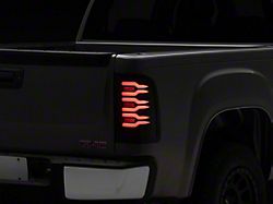 AlphaRex LUXX-Series LED Tail Lights; Black Housing; Smoked Lens (07-13 Sierra 1500)