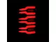 AlphaRex LUXX-Series LED Tail Lights; Black/Red Housing; Smoked Lens (07-14 Sierra 2500 HD)