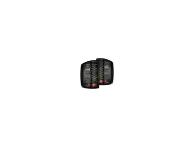 AlphaRex LUXX-Series LED Tail Lights; Alpha Black Housing; Clear Lens (16-18 Silverado 1500 w/ Factory LED Tail Lights)