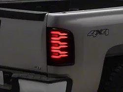 AlphaRex LUXX-Series LED Tail Lights; Black Housing; Smoked Lens (07-13 Silverado 1500)