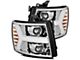 PRO-Series Projector Headlights; Chrome Housing; Clear Lens (07-13 Silverado 1500)