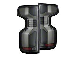 AlphaRex LUXX-Series LED Tail Lights; Alpha Black Housing; Clear Lens (20-23 Silverado 2500 HD w/ Factory LED Tail Lights)